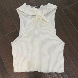 White Sleeveless Top